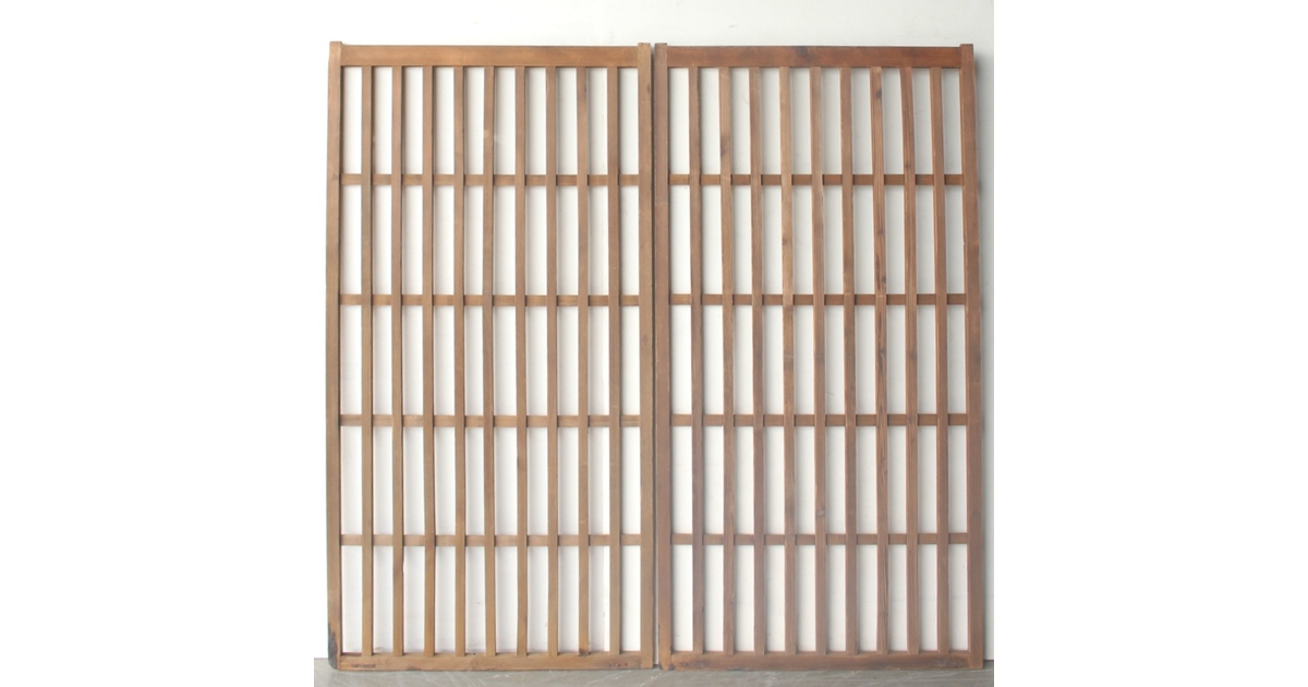 ★骨董品　古民具　木製格子屏風2 katyousan_s01.jpg