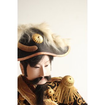 京都丸平 大木平蔵 大将人形 明治天皇陛下 共箱　U420 