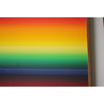 靉嘔  GRADATION RAINBOW シルクスクリーン 額装　Z927 
