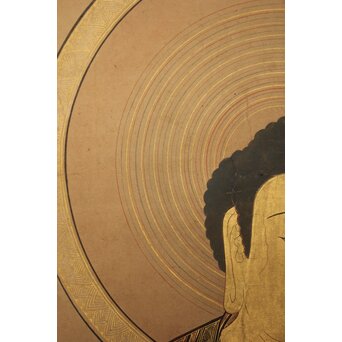 阿弥陀如来 来迎図 紙本掛軸　Z933 