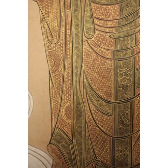 阿弥陀如来 来迎図 紙本掛軸　Z933 