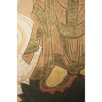 阿弥陀如来 来迎図 紙本掛軸　Z933 