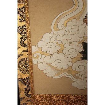 阿弥陀如来 来迎図 紙本掛軸　Z933 