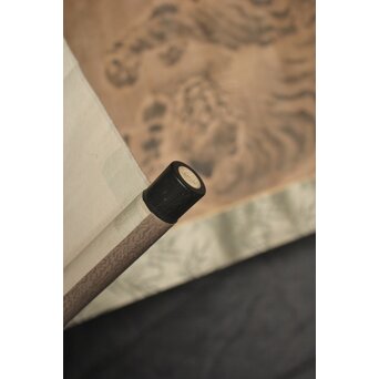 水墨画 古画 竹虎 紙本掛軸　Z941 