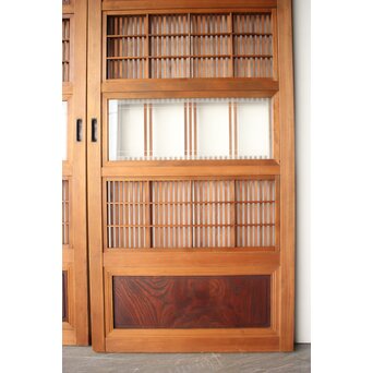 障子枠付 細身障子戸 4枚1組　L1217 