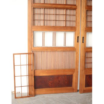 障子枠付 細身障子戸 4枚1組　L1217 