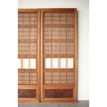 障子枠付 細身障子戸 4枚1組　L1217 