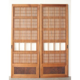 障子枠付 細身障子戸 4枚1組　L1217 AB　表