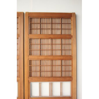 障子枠付 細身障子戸 4枚1組　L1217 