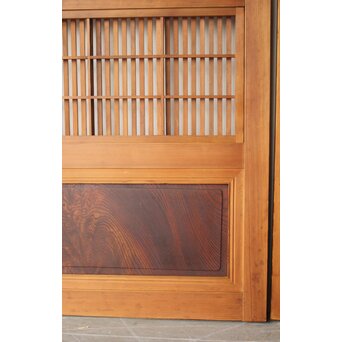 障子枠付 細身障子戸 4枚1組　L1217 