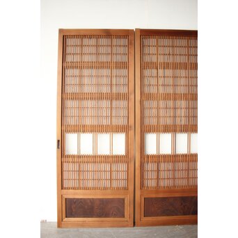障子枠付 細身障子戸 4枚1組　L1217 
