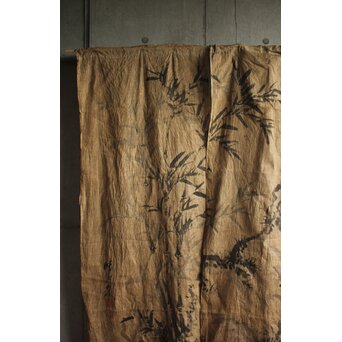 暖簾 水墨画　U423 