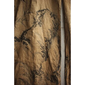 暖簾 水墨画　U423 