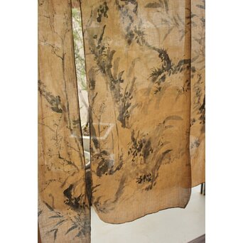 暖簾 水墨画　U423 