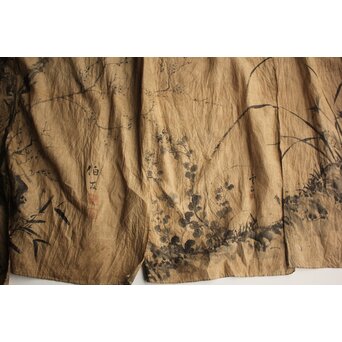 暖簾 水墨画　U423 