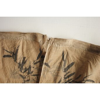 暖簾 水墨画　U423 