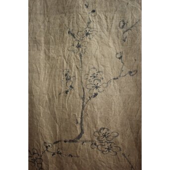 暖簾 水墨画　U423 