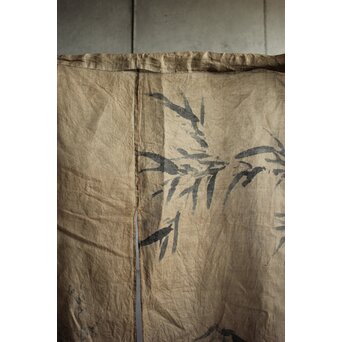 暖簾 水墨画　U423 