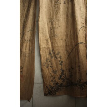 暖簾 水墨画　U423 