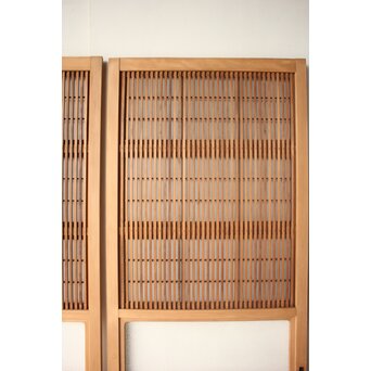 障子枠付 細身格子戸 4枚1組　L1221 