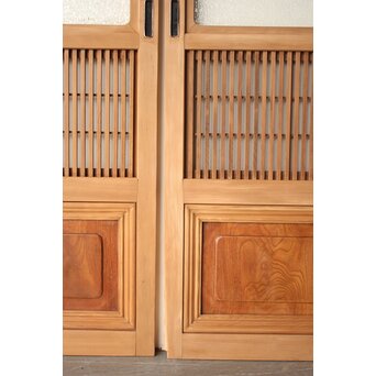 障子枠付 細身格子戸 4枚1組　L1221 