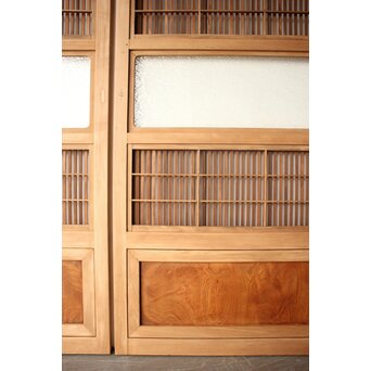 障子枠付 細身格子戸 4枚1組　L1221 