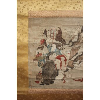 七福神図 紙本掛軸　Z946 