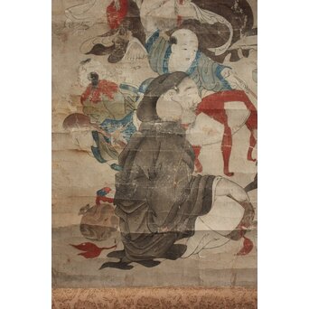 七福神図 紙本掛軸　Z946 