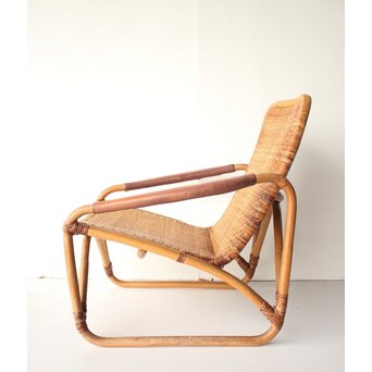 山川ラタン 籐肘掛椅子 2脚1組　T483 