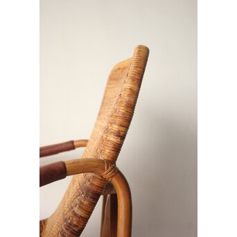 山川ラタン 籐肘掛椅子 2脚1組　T483 