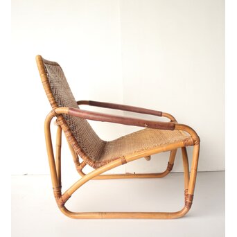 山川ラタン 籐肘掛椅子 2脚1組　T483 