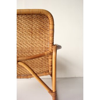 山川ラタン 籐肘掛椅子 2脚1組　T483 