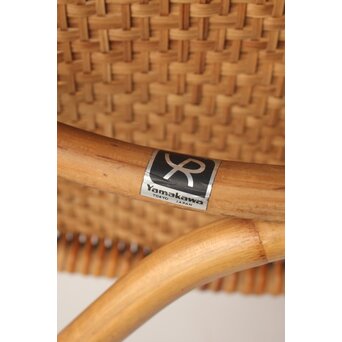 山川ラタン 籐肘掛椅子 2脚1組　T483 