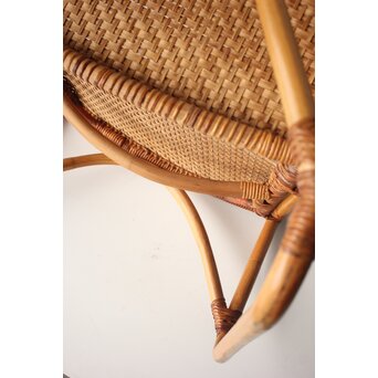 山川ラタン 籐肘掛椅子 2脚1組　T483 