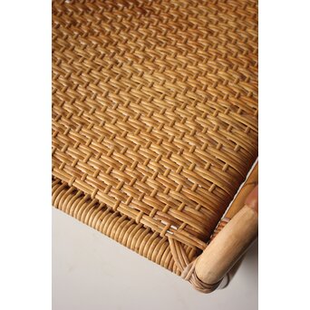 山川ラタン 籐肘掛椅子 2脚1組　T483 