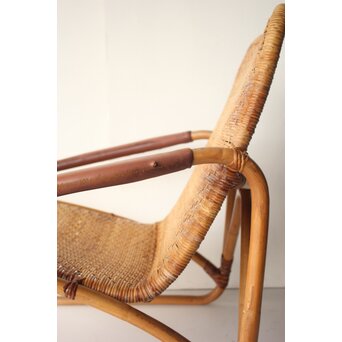 山川ラタン 籐肘掛椅子 2脚1組　T483 