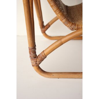 山川ラタン 籐肘掛椅子 2脚1組　T483 