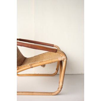 山川ラタン 籐肘掛椅子 2脚1組　T483 