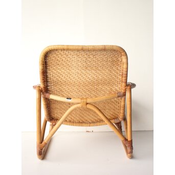 山川ラタン 籐肘掛椅子 2脚1組　T483 