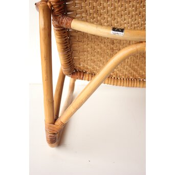 山川ラタン 籐肘掛椅子 2脚1組　T483 