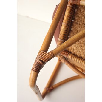 山川ラタン 籐肘掛椅子 2脚1組　T483 