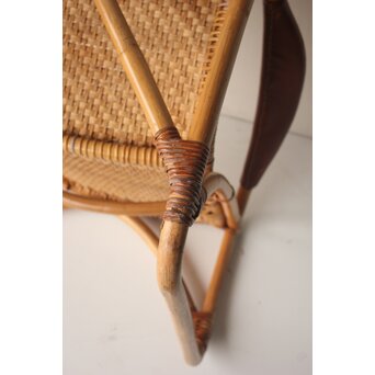 山川ラタン 籐肘掛椅子 2脚1組　T483 