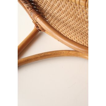 山川ラタン 籐肘掛椅子 2脚1組　T483 