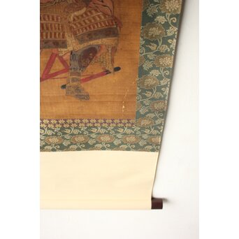 古画 加藤清正 髭曼荼羅 日蓮 名号 南無妙法蓮華経　Z950 