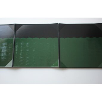 輪島塗 緑青海波文 膳 五客　Q410 