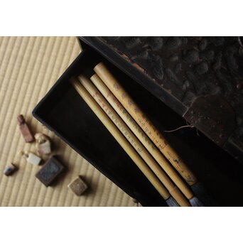 李鼎和 精選蘭蕊式宿浄純羊毫/三羊毫 唐筆 4本1組　U426