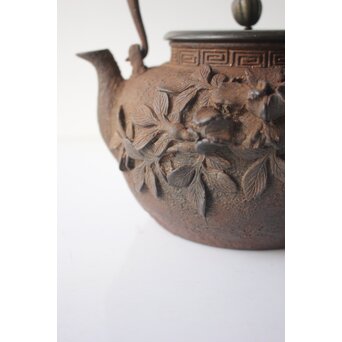 花鳥 鉄瓶 湯沸　M490 