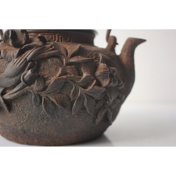 花鳥 鉄瓶 湯沸　M490 