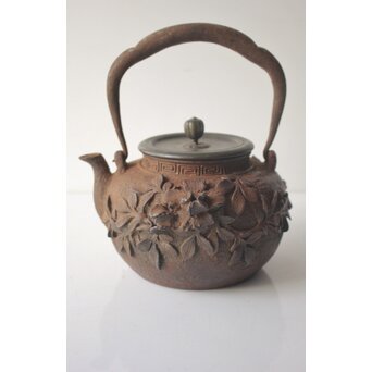 花鳥 鉄瓶 湯沸　M490 