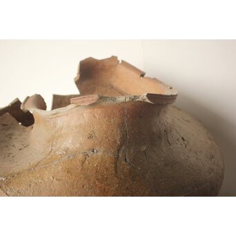 鎌倉期 常滑焼 大甕 破れ壺　P653 